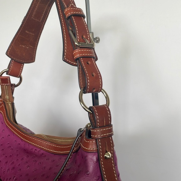 Dooney & Bourke 🦋 Pink Ostrich Leather Handbag - Picture 4 of 6